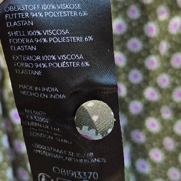 Anthropologie Maeve Constantine Midi Dress Green Size 4 - Picture 6 of 6